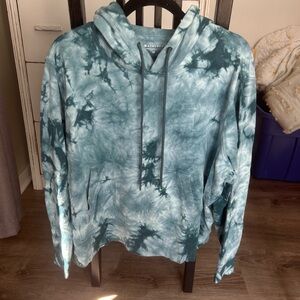 Athleta Blue Tie-Dye Hoodie